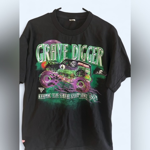Other - Grave Digger Monster Jam Graphic Tee Black Shirt Unisex